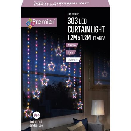 Picture of 303 LED CURTAIN STAR LIGHT - RAINBOW 1.2X1.2M