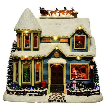 Picture of LED WINTER HOUSE SCENE - 32.5CM