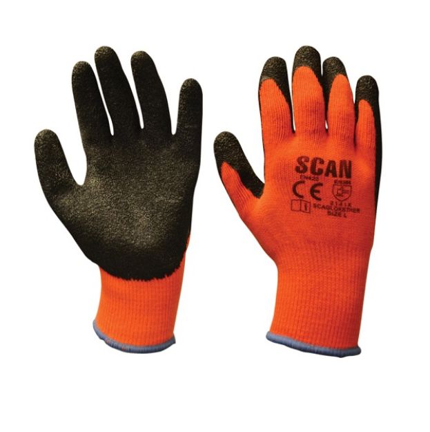 Picture of SCAN THERMAL LATEX GLOVES PK 3 SCAGLOKSTH3