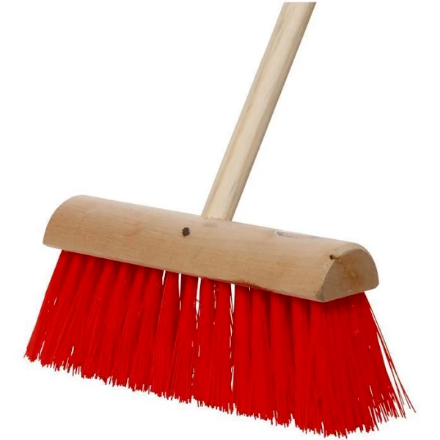 Picture of 13" RED PVC YARD BRUSH HANDLED
