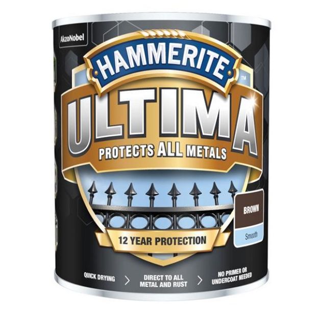 Picture of ULTIMA METAL PAINT SMOOTH BROWN - 750ML