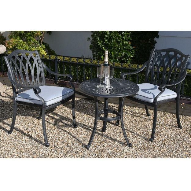 Picture of FLORENCE 2 SEATER BISTRO SET GREY