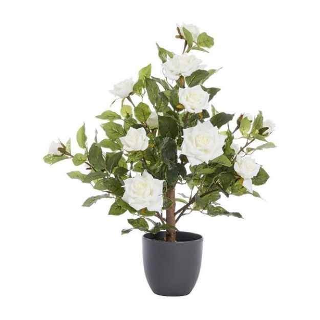 Picture of 60CM ARTIFICIAL REGENT'S ROSE TREE - WHITE