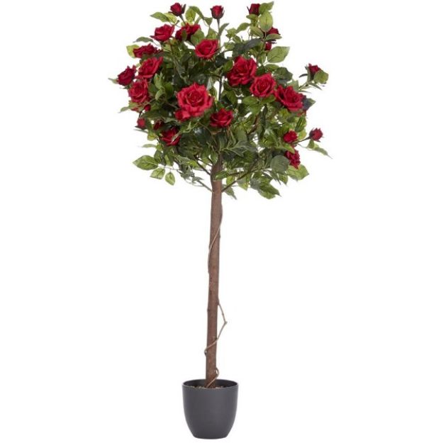 Picture of 60CM ARTIFICIAL REGENT'S ROSE TREE - RUBY RED