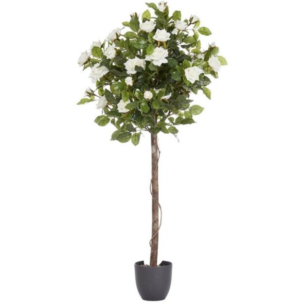 Picture of 120CM ARTIFICIAL REGENT'S ROSE TREE - WHITE