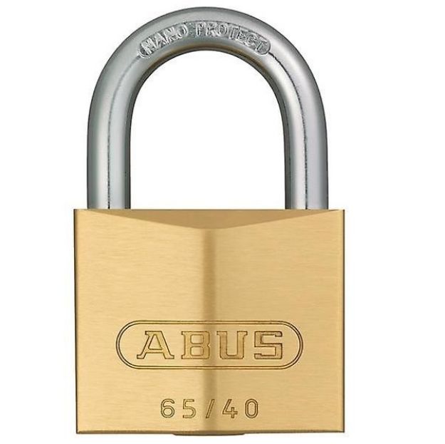Picture of ABUS 65/40 BRASS COMPACT PADLOCK CARDED