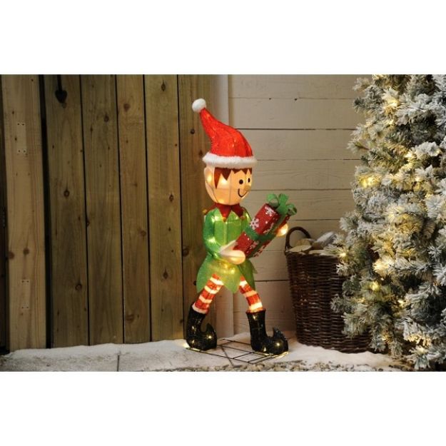 Picture of LED LIT ELF WITH GIFT BOX - 107CM