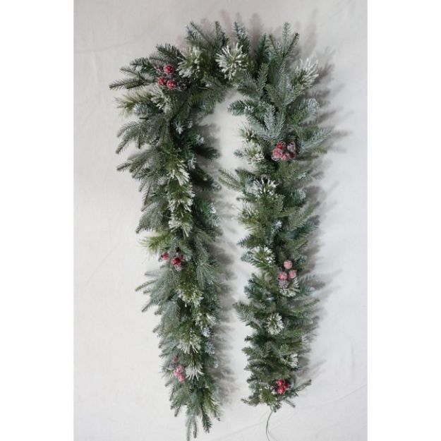 Picture of BERRY SPRUCE FROSTED GARLAND - 9FT