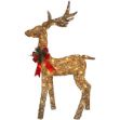 Picture of LED GOLD GLITTER STAG - 130CM