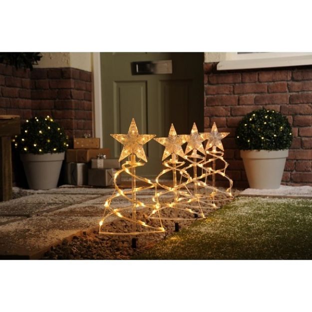 Picture of LED SPIRAL TREE STAKE LIGHT SET OF 4 WW