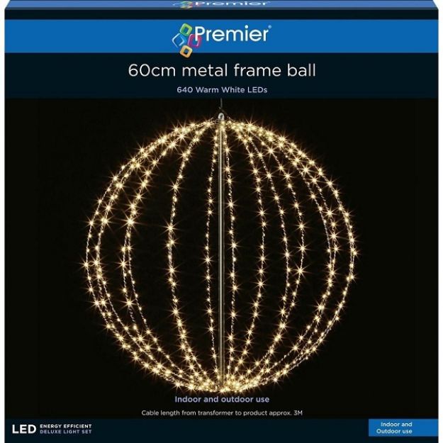 Picture of LED METAL FRAME BALL - 60CM