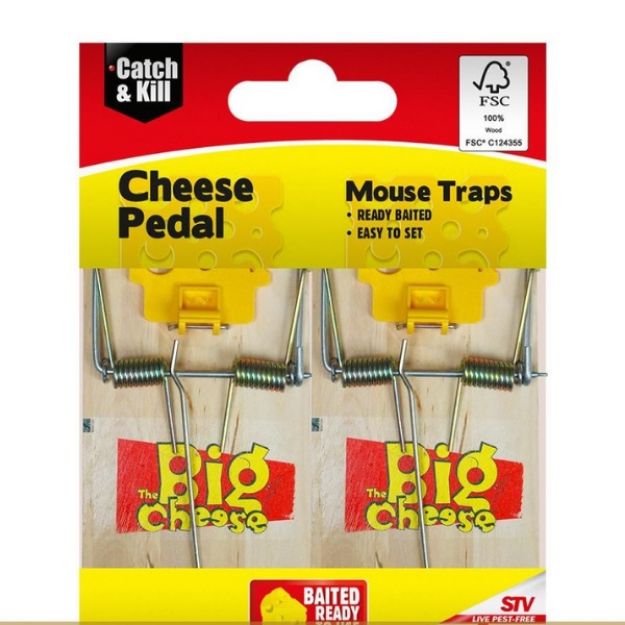 Picture of STV100 BAITED MOUSE TRAP TWIN PK
