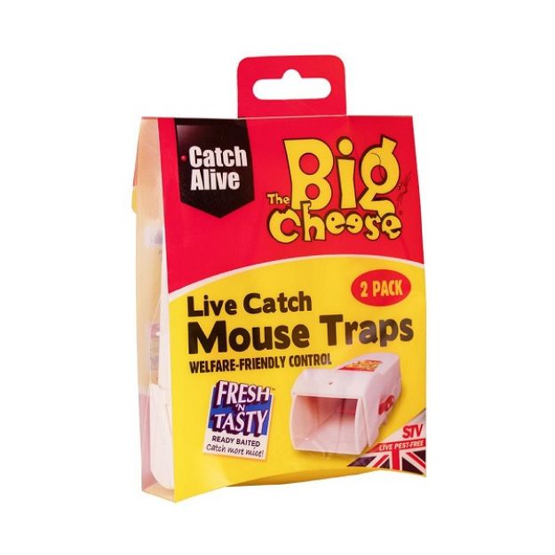 Picture of The Big Cheese Live Catch Mouse Trap Twin Pack - STV155