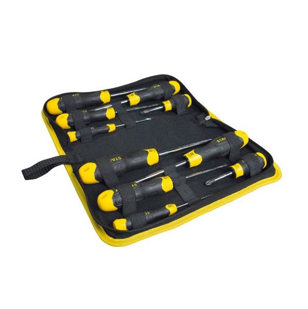 Picture of STANLEY 10 PCE CUSHION GRIP SCREWDRIVER SET