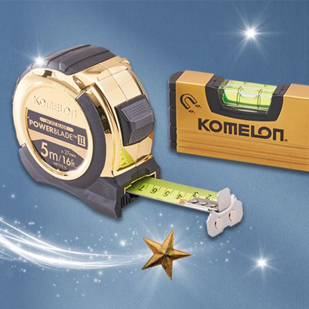 Picture of KOMELON 5M 16FT TAPE WITH MINI LEVEL