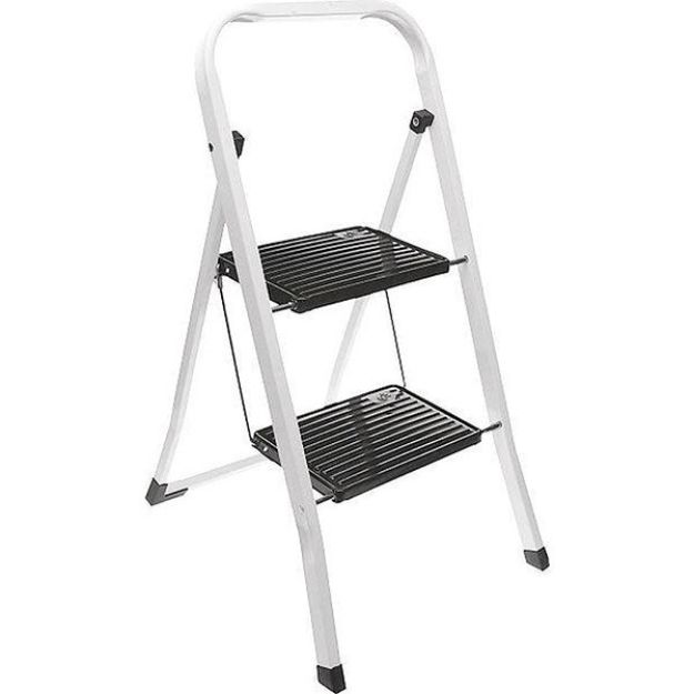 Picture of 2 STEP STEP LADDER BLACK & WHITE