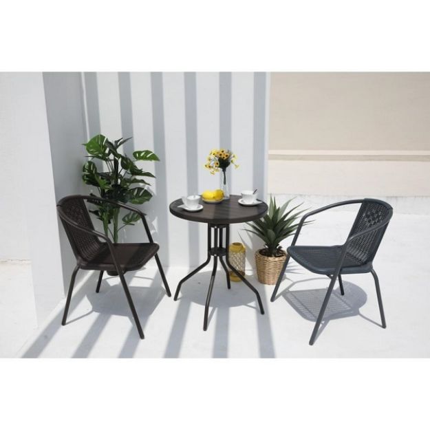 Picture of 2 SEATER RATTAN EFFECT BALCONY SET