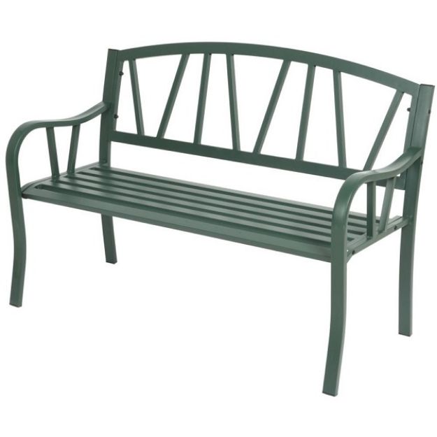 Picture of HOUSTON 2 SEATER GARDEN BENCH - GREEN